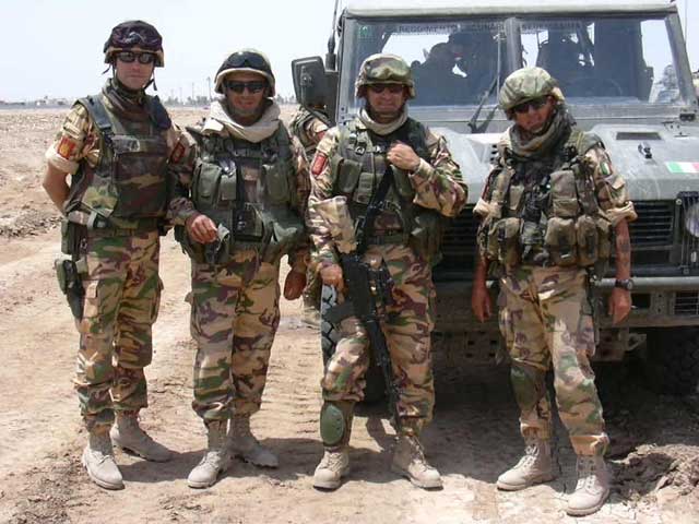 col. motolese, ten.col. nitti, ten. saponaro, LGT PARODI in IRAQ