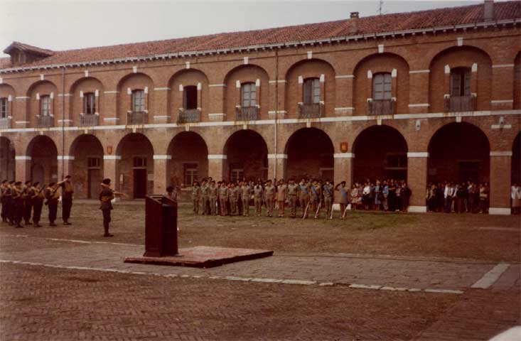 Giuramento 8° scaglione 1980, Caserma "G. Pepe"