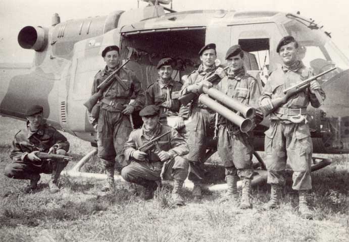 Il plotone assaltatori a Porto Caleri, aprile 1965