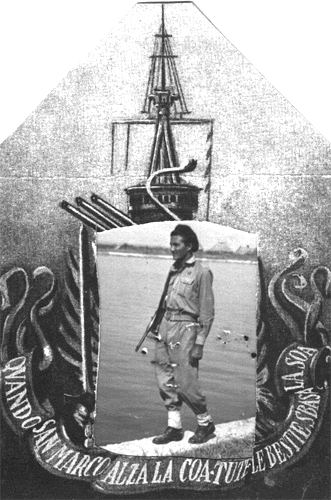 Di guardia al campo a mare, 1952
