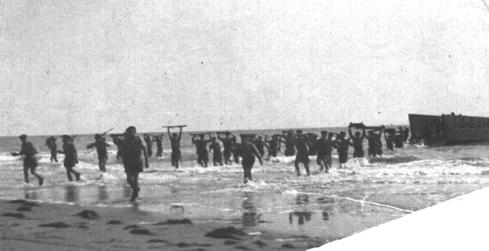 Sbarco nelle acque di Grado , agosto 1952