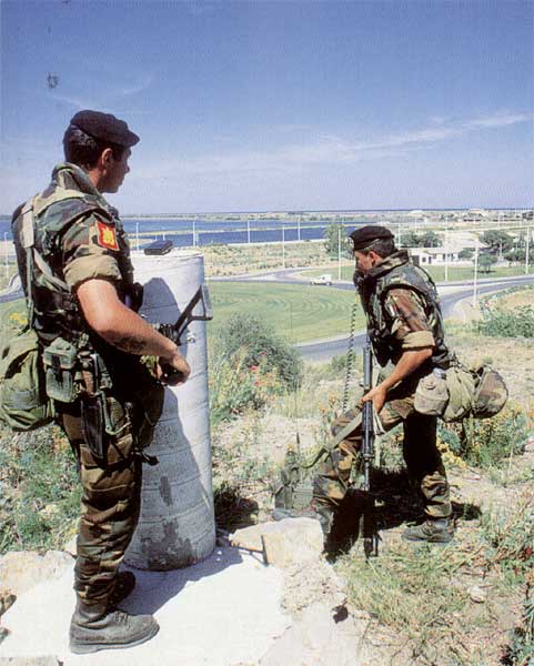 Posto di controllo alla "Eolo 98"