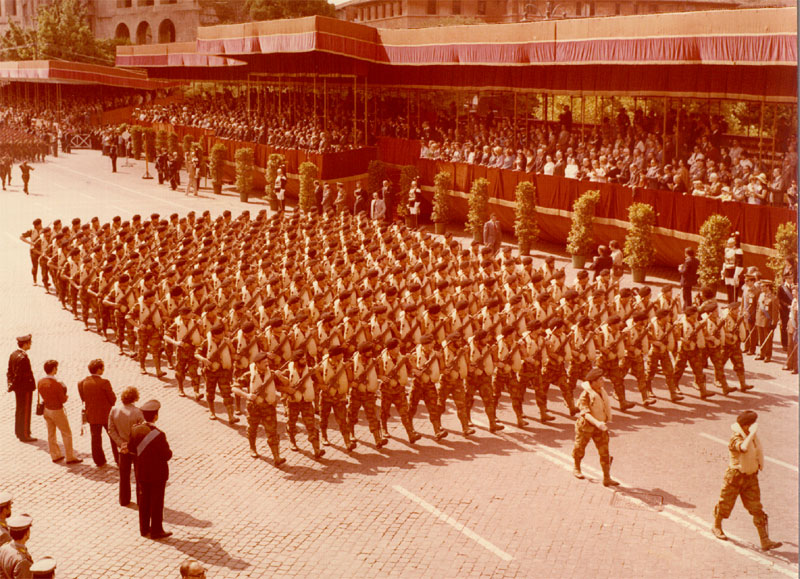 Parata per la Festa della Repubblica - Roma, 2 giugno 1975
