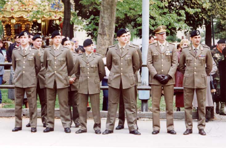 La rappresentanza del Reggimento Lagunari "Serenissima"